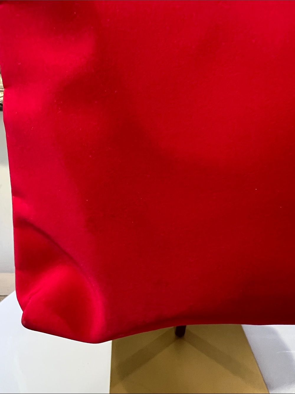 Lauren Ralph Lauren Red Shoulder Bag with Tan Strap - Picture 6 of 15